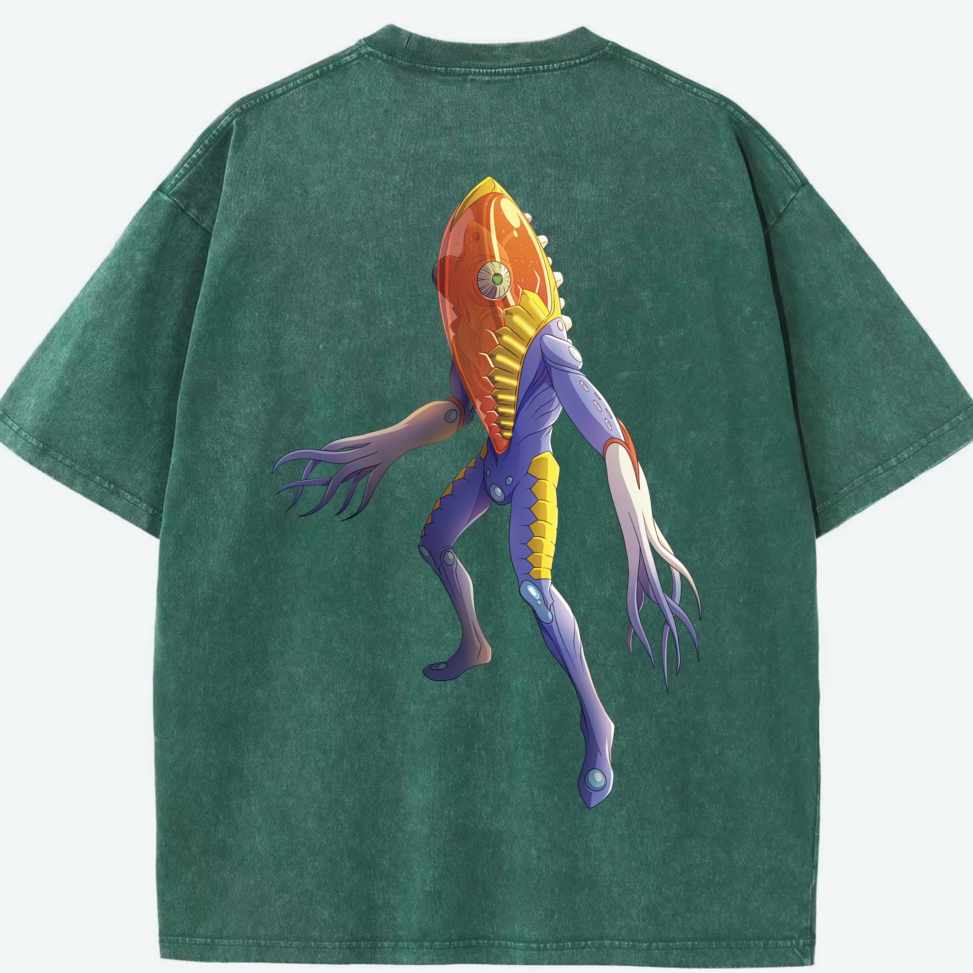 （画像用） ウルトラマン Ultraman 綿100% ヴィンテージ風 半袖Tシャツ（背面プリント）